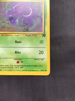 Pokemon Cards: Team Rocket 1st Edition Common: Zubat 70/82 - Image 4