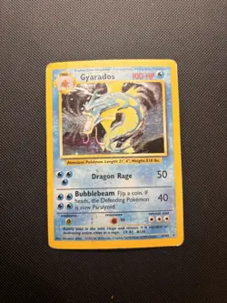 Pokemon Card Gyarados 6/102 Base Set Holo Rare WOTC English – Played – Vintage 1 - Image 2