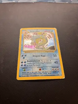 Pokemon Card Gyarados 6/102 Base Set Holo Rare WOTC English – Played – Vintage 1 - Image 3