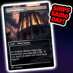 Godless Shrine - Custom Art Magic: The Gathering Playtest Card - Commander EDH - Image 1