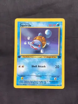 Pokemon Cards: Team Rocket 1st Edition Common: Squirtle 68/82 - Image 1
