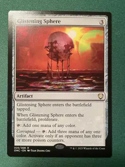 2023 Glistening Sphere [Phyrexia: All Will Be One Commander] Near Mint MTG Magic - Image 1