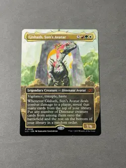 Gishath, Sun's Avatar (Borderless) #330 NM Lost Caverns of Ixalan LCI Magic MTG - Image 1