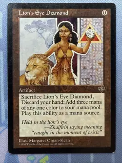LION’S EYE DIAMOND Mirage Exp 1996 VINTAGE Magic the Gathering ULTRA RARE!! - Image 2
