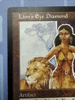 LION’S EYE DIAMOND Mirage Exp 1996 VINTAGE Magic the Gathering ULTRA RARE!! - Image 3