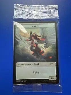 MTG FOIL Angel Token (30th Anniversary Japan PROMO) in NM English SEALED - Image 1