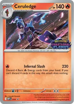 Ceruledge (Prerelease) - MEP014 - MEP Black Star Promos NM, English Pokemon Mega - Image 1