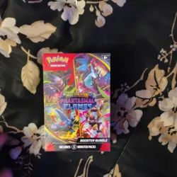 Pokemon Phantasmal Flames ETB + Booster Bundle In Hand - Image 4