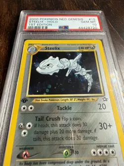 Pokemon Steelix Neo Genesis 1st Edition Holo Rare #15 PSA 10 Gem Mint - Image 2