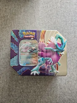 Pokemon Walking WakeEX Tin Factory Sealed 5 Booster Packs 1 Promo Card New TCG - Image 1