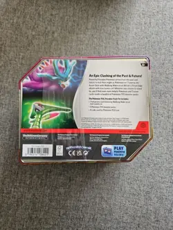 Pokemon Walking WakeEX Tin Factory Sealed 5 Booster Packs 1 Promo Card New TCG - Image 3