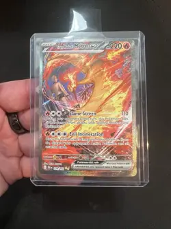Team Rocket’s Moltres ex 229/182 SIR NM Pokemon TCG Destined Rivals Minty - Image 1