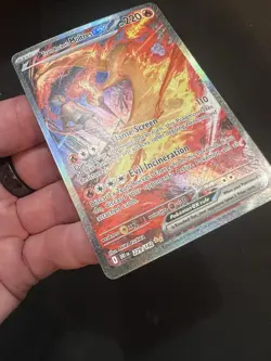 Team Rocket’s Moltres ex 229/182 SIR NM Pokemon TCG Destined Rivals Minty - Image 3