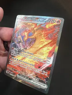 Team Rocket’s Moltres ex 229/182 SIR NM Pokemon TCG Destined Rivals Minty - Image 5