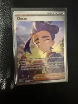 Pokemon TCG Prismatic Evolutions Kieran SIR 174/131 NEAR MINT NM - Image 1