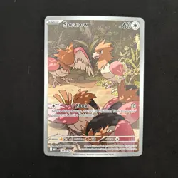 Pokemon Card Spearow Illustration Rare ME01: Mega Evolution 151/132 NEAR MINT - Image 1