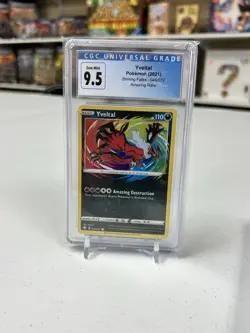 YVELTAL POKEMON 2021 SHINING FATES AMAZING RARE CGC 9.5 - Image 1