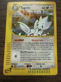Pokemon Togetic H27/H32 Aquapolis Holo Rare Lightly Played - Image 1