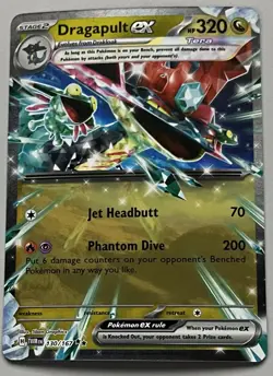 Pokemon Twilight Masquerade Dragapult ex Stage 2 Double Rare HoloFoil #130/167 - Image 1