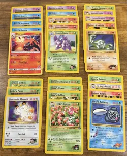Pokemon Lot Of 26 Vintage Cards 1999 WOTC LP Condition Basic - Image 1