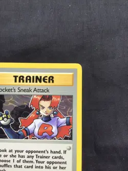 Pokemon Cards: Team Rocket 1st Edition Rare: Rocket's Sneak Attack 72/82 - Image 3