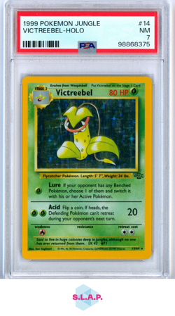 VICTREEBEL-HOLO POKEMON JUNGLE 1999 14 PSA 7 - Image 1