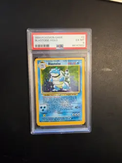 Blastoise 2/102 HOLO Pokemon Base Set Holo Rare Pokemon Card PSA 6 EX-MT - Image 1