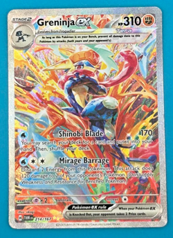 Greninja ex - 214/167 Twilight Masquerade Special Illustration Pokemon - NM/MINT - Image 1