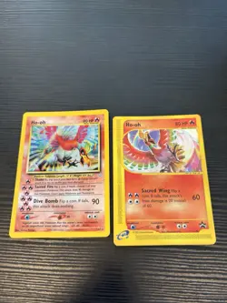 2001 Pokemon HO-OH #7/64 Neo Revelation Unlimited Holo Rare ENG + Promo 52 - Image 1