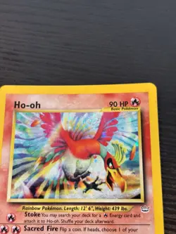 2001 Pokemon HO-OH #7/64 Neo Revelation Unlimited Holo Rare ENG + Promo 52 - Image 3
