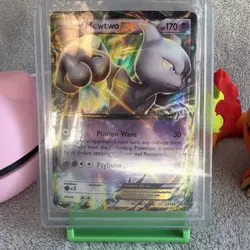 Pokemon TCG Mewtwo EX Ultra Rare Basic 170HP XY183 XY 120 Attack Holo - Image 1