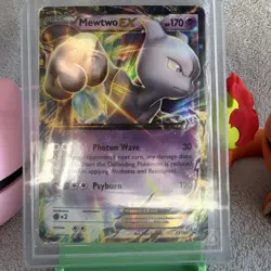 Pokemon TCG Mewtwo EX Ultra Rare Basic 170HP XY183 XY 120 Attack Holo - Image 3