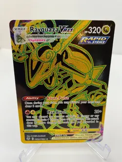 Pokemon TCG Rayquaza VMAX TG29/TG30 Silver Tempest Holo Gold Secret Rare - Image 1