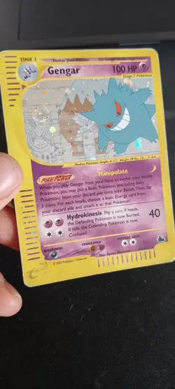 Carte Pokemon Gengar H9/H32 Set Skyridge Holo inglese ENG E-series No Charizard - Image 4