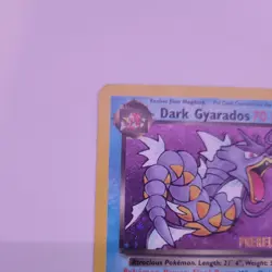 Pokemon TCG Dark Gyarados 8/82 Team Rocket Prerelease Holo Rare MP - Image 3
