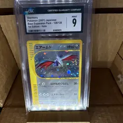Pokemon Skarmory 128/128 Base Expansion Pack 1st Edition Holo Japanese CGC 9 - Image 1
