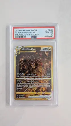 Giratina VStar GG69/GG70 Secret Rare PSA 10 Pokemon TCG Crown Zenith Galarian Ga - Image 1