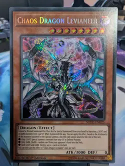 YuGiOh! Chaos Dragon Levianeer SOFU-EN025 Secret Rare 1st Ed - Image 1