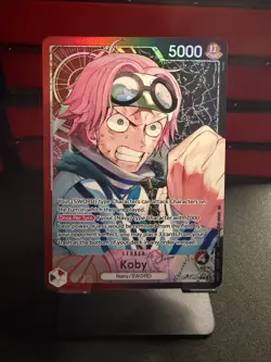 One Piece Koby Leader Alt Art OP11-001 English A Fist of Divine Speed - Image 1