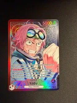 One Piece Koby Leader Alt Art OP11-001 English A Fist of Divine Speed - Image 3