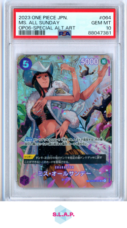 MS. ALL SUNDAY BANDAI 64 2023 OP06 WINGS OF THE CAPTAIN - JAPANISCH PSA 10 - Image 1