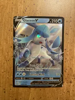 Glaceon V SWSH196 Sword & Shield Black Star Promo Pokemon Card Holo TCG Foil Art - Image 1