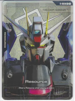 Gundam Card Game - Freedom Gundam Resource R-08 C+ Raw Near Mint/Mint - Image 1