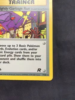 Pokemon Cards: Team Rocket 1st Edition Uncommon: Nightly Garbage Run 77/82 - Image 4