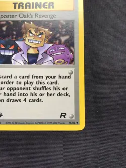 Pokemon Cards: Team Rocket 1st Edition Uncommon: Imposter Oak's Revenge 76/82 - Image 4