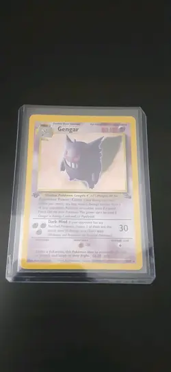 Pokemon TCG Gengar Fossil Holo Card 5/62 Rare 1st Edition - Image 4