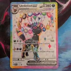 Pokemon TCG Umbreon ex SVP176 Full Art Promo EX Scarlet & Violet Holo Card - Image 1