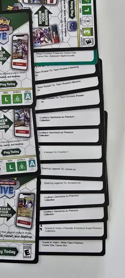 Pokemon TCG HUGE Code Card Lot 5000+ Codes Various Sets & Products SEE DESCRIPTI - Image 3