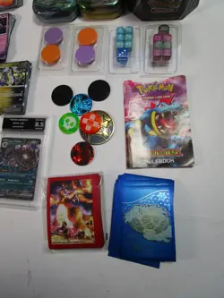 3400 POKEMON trading card job lot bundle set PIKACHU TGC tin box SHINY HOLO - Image 5