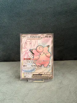 Pokemon TCG Journey Together Lillie's Clefairy EX SVP 195 Promo Card - Image 1